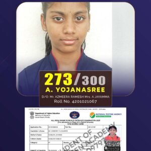 YOJANASREE-sainik-school-topper